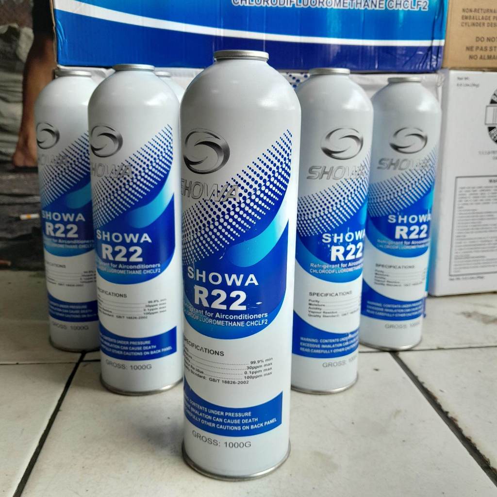 Jual Freon R22 Kaleng Showa Original Refrigrant AC R 22 Tabung Can Isi ...