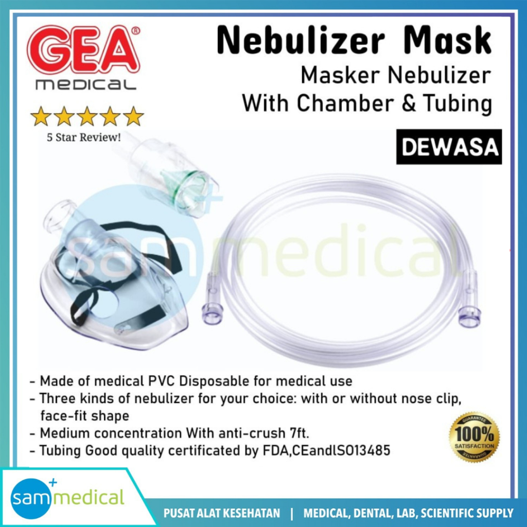 Jual Masker Uap / GEA Nebulizer Mask with Chamber | Shopee Indonesia