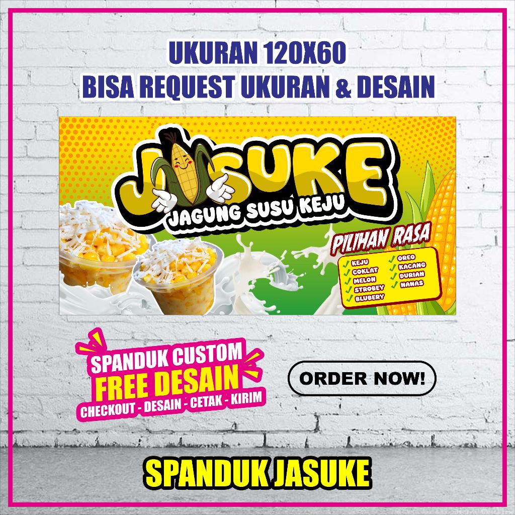 Jual Spanduk/Banner Jasuke Ukuran 120X60 TERMURAH VIRALL!! FREE DESAIN ...