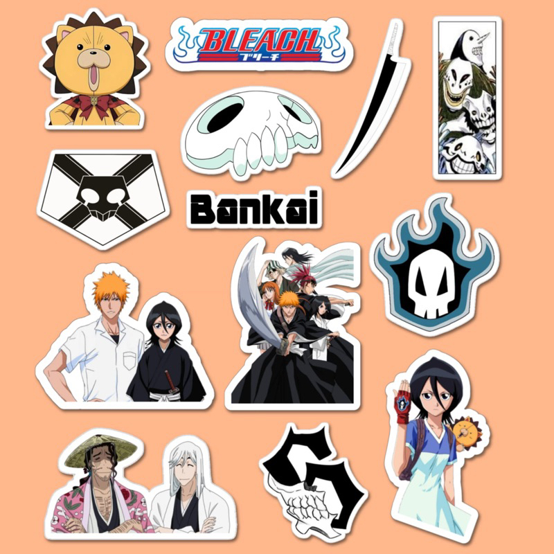 Jual Sticker Anime Bleach Kurosaki ichigo rukia | Shopee Indonesia