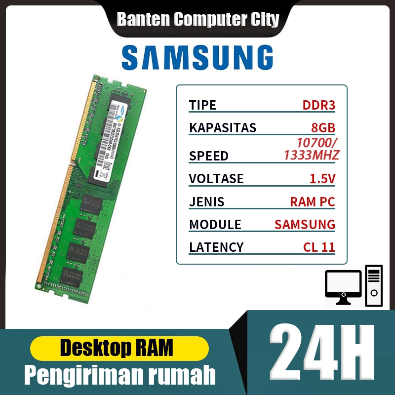 Dektop RAM DDR3 RAM SAMSUNG PC DDR3 4GB 8GB 12800/1600MHZ 10700/1333MHZ  Pengiriman Jakarta