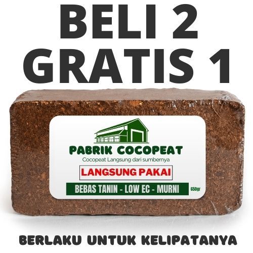 cocopeat siap pakai  bebas zat tanin low Ec murni oraganik