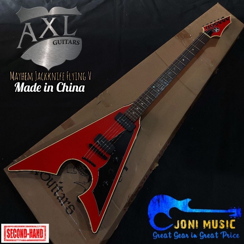 Jual Gitar AXL Mayhem Jacknife Flying V | Shopee Indonesia