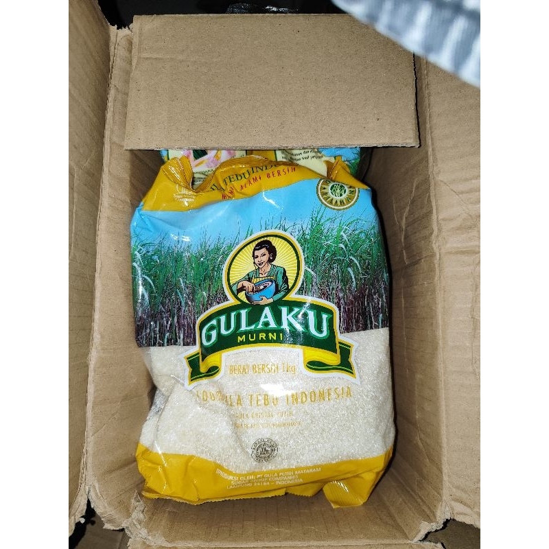 Jual Gula Pasir Gulaku 1kg Kuning Hijau | Shopee Indonesia
