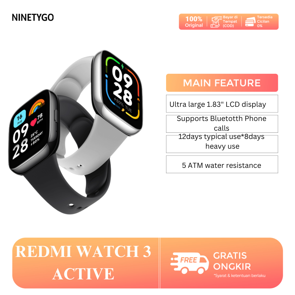 Ulasan Xiaomi Redmi Watch 3 Active: Jam Tangan Pintar yang Kaya Fitur dan Tampil Elegan