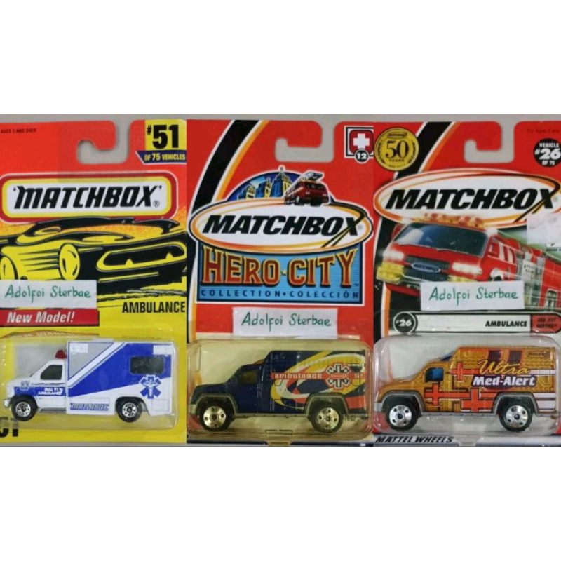 Jual matchbox ambulance hero city collection coleccion ultra med-alert ...