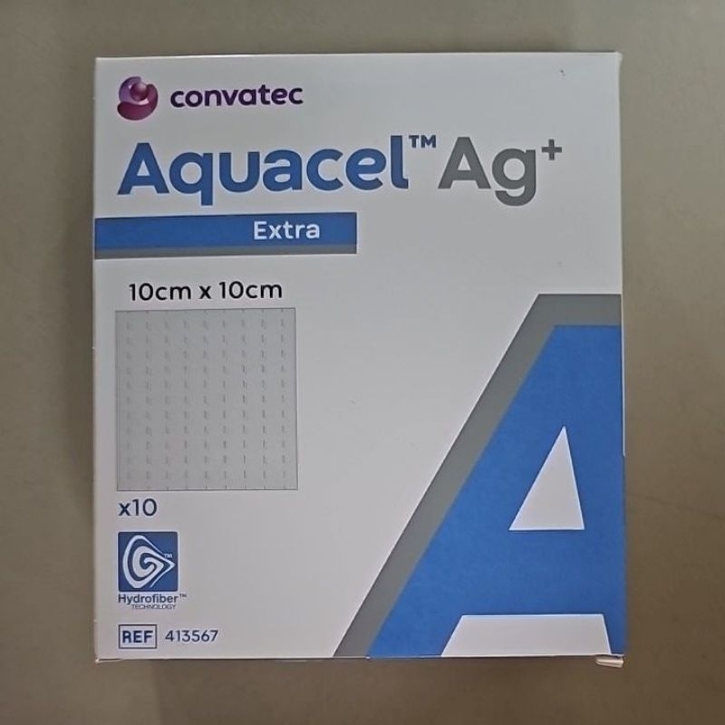 Jual Aquacel Extra Ag+ Wound Dressing 10x10 - Hydrofiber Dressing ...
