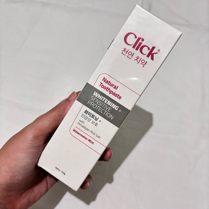 Jual NEW Click natural toothpaste tooth paste pasta gigi odol whitening ...
