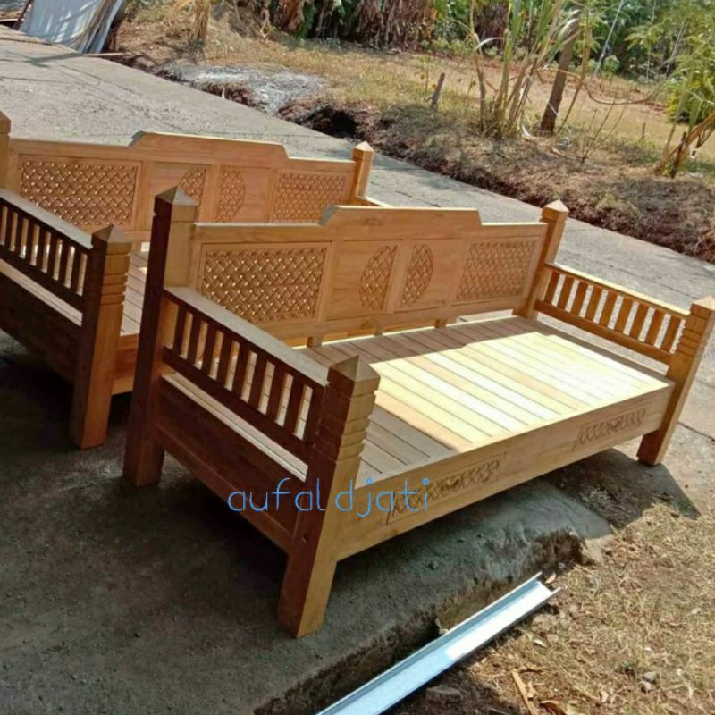 Jual Kursi Teras Jati Bangku Sofa Bale Bale Risban Daybed Murah