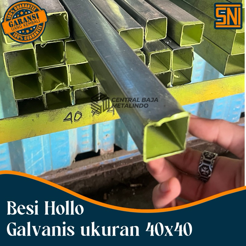 Jual Besi HOLLO GALVANIS 40X40 | Shopee Indonesia
