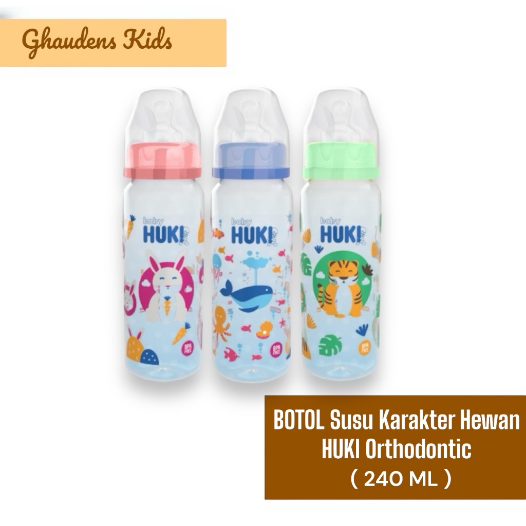 Jual Botol Susu Karakter HUKI / Baby HUKI Orthodontic Nipple Premium PP ...
