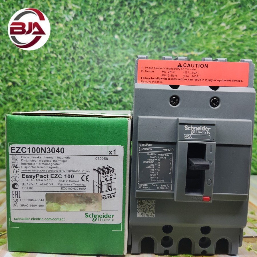 Jual MCCB / Breaker Schneider Elektrik EZC100N 3P 40A 30A 25A 20A 15A ...