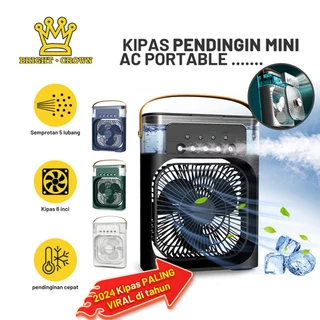 Bright Crown VIRAL!! Kipas Pendingin Tahan Lama / AC Portable Air Cooler Super Dingin 600ml / Kipas Angin Portable Mini kualitas tinggi