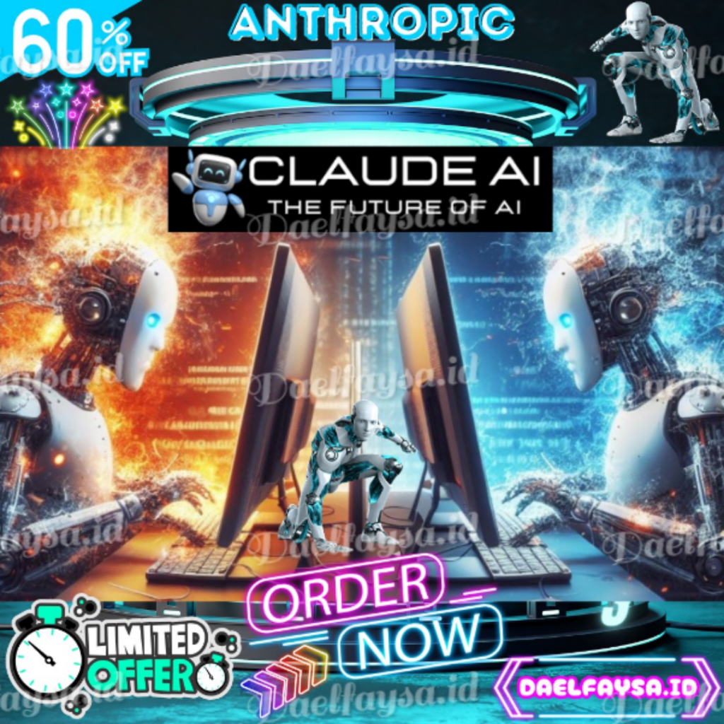 CLAUDE AI PRO 1 BULAN SHARING ACCOUNT FOR REAL 2 USERS - 30X LEBIH CANGGIH DARI OPENAI