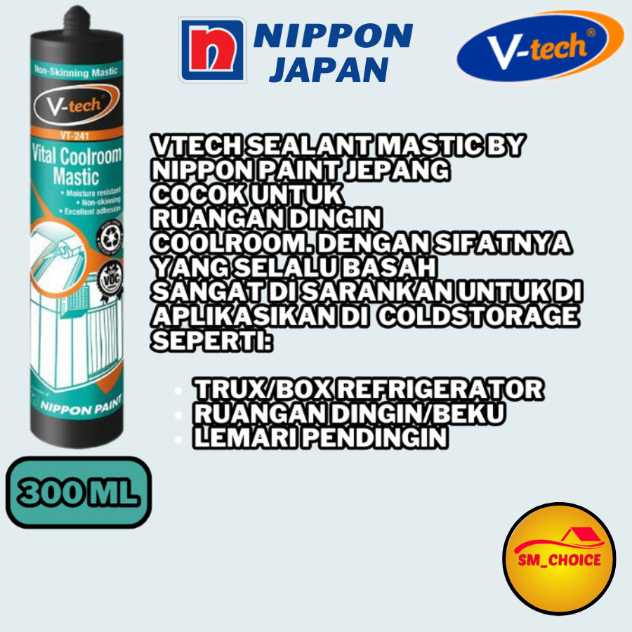 Jual SEALANT NIPPON VITAL COOL ROOM MASTIC SEALANT COLD STORAGE SEALANT ...