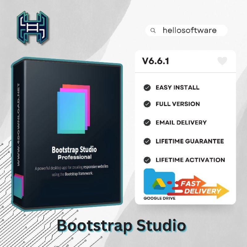 Jual Bootstrap Studio Pro 6.6.1 Full Version (Versi Terbaru) | Shopee