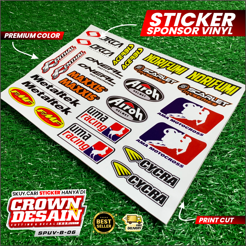 Jual STIKER PACK RACING/SPONSOR RACING MOTOR STIKER SPONSOR VINYL ...