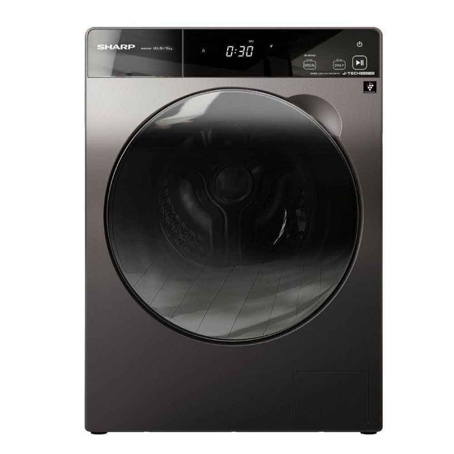 Jual SHARP MESIN CUCI- WASHER DRYER FRONT LOADING 10.5 KG / DRY 7 KG ES ...