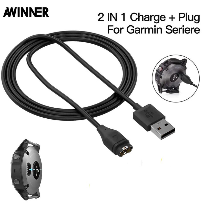 Adaptateur Chargeur USB-C Pour Montre Garmin - Compatible Fenix, Forerunner, Venu - Pack De 3
