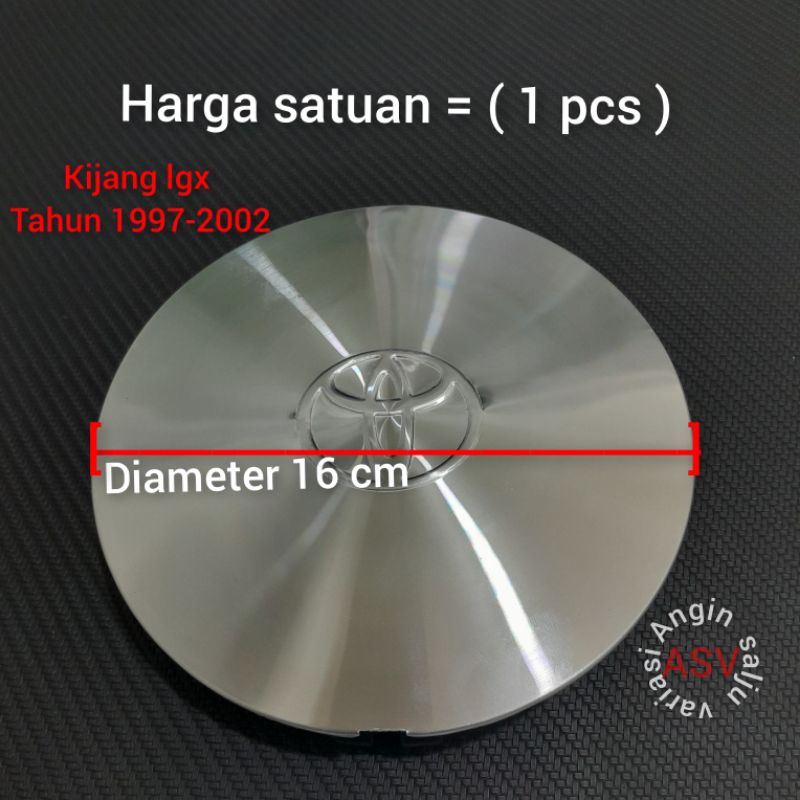 Jual dop roda tutup velg mobil toyota kijang lgx tahun 1997-2002 ...