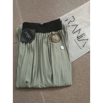 Rok Plisket Rania Zr Premium Skirt Wanita Korean Maxi Panjang Plisket Payung Mayung Pinggang