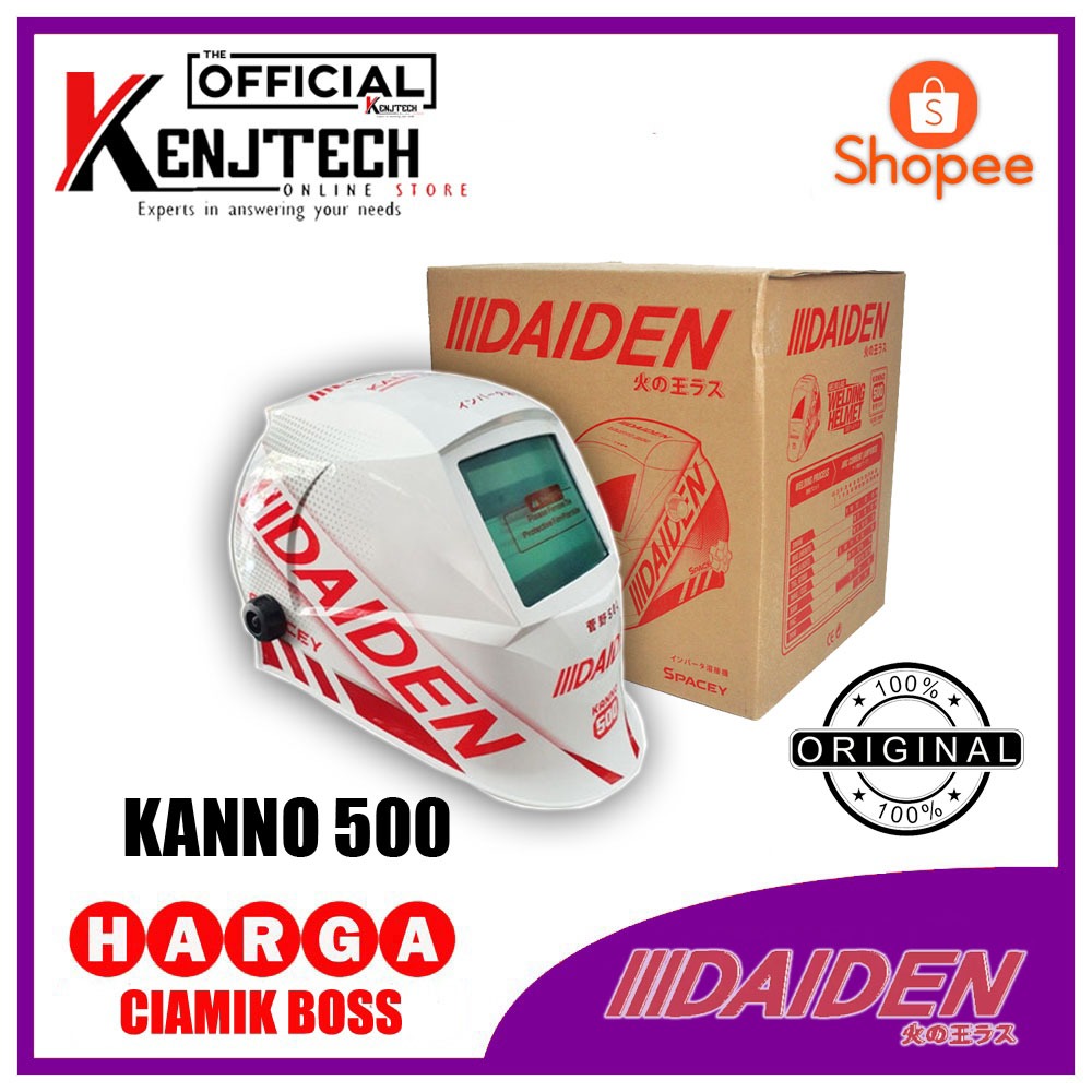 Jual Topeng Las Otomatis Daiden Kanno Jepang Helm Las Otomatis Redup Shopee Indonesia