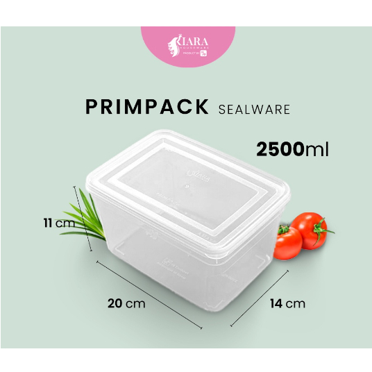 Jual 12 pcs Primpack Set 2500ml Wadah Penyimpanan Makanan Kulkas BPA ...