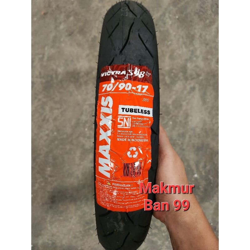 Jual Ban Maxxis 70/90-17 NEW VICTRA ( S98CT ) ( TUBELESS ) ( DUAL ...