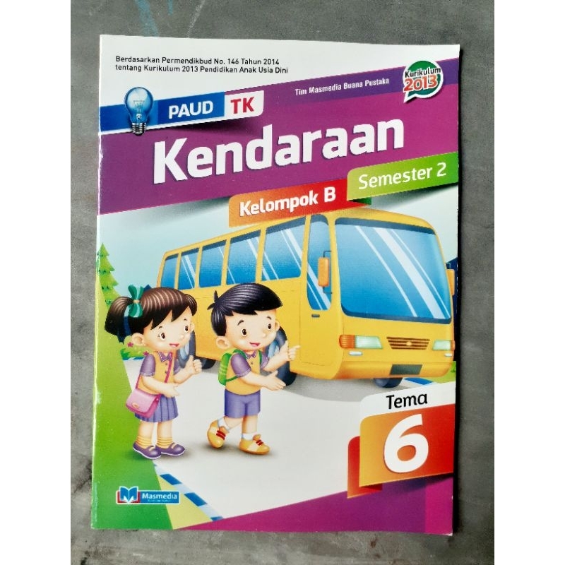 Jual BUKU TEMA KENDARAAN TK B USIA 5-6 TH | Shopee Indonesia