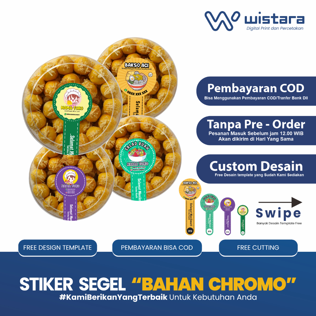 Jual Stiker Toples || Stiker Segel Custom || Stiker Kue Kering ...