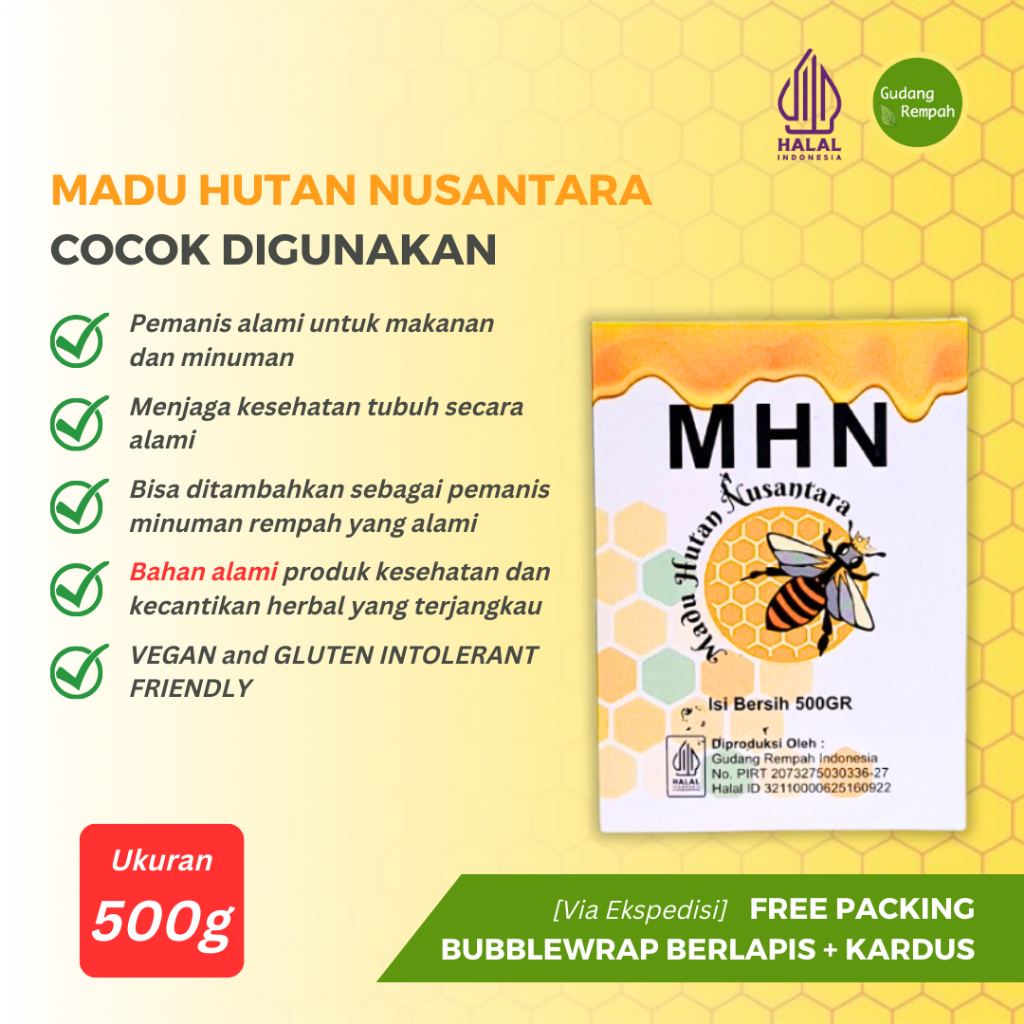 Jual [PROMO 4.4] Madu Super Asli Murni 500g Madu Hutan Nusantara/Raw