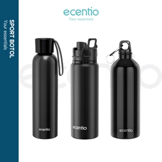 ecentio botol minum sport botol air /750ml-1000ml Tumbler Sports Tahan bocor /Botol air /Cangkir aluminium/Botol olahraga por/Water Bottles + Leak Proof Cap Gym/Tumbler Water Bottle