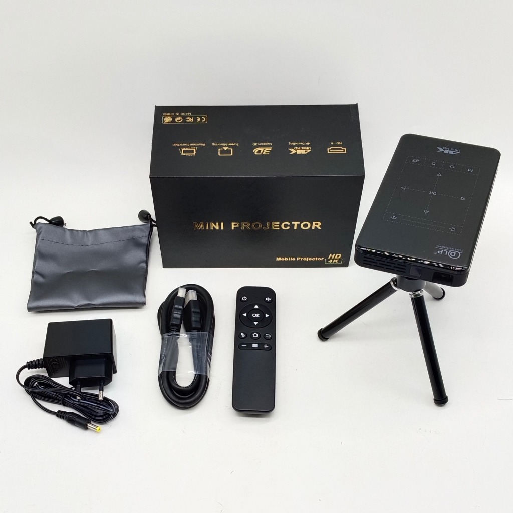 【超特価sale開催】  Jual PROJECTOR SMART MINI DLP P09-II 2GB 4K ULTRA HD プロジェクター