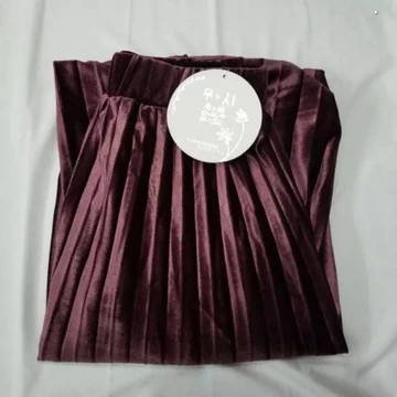 Rok Plisket Beludru Import Korea 240