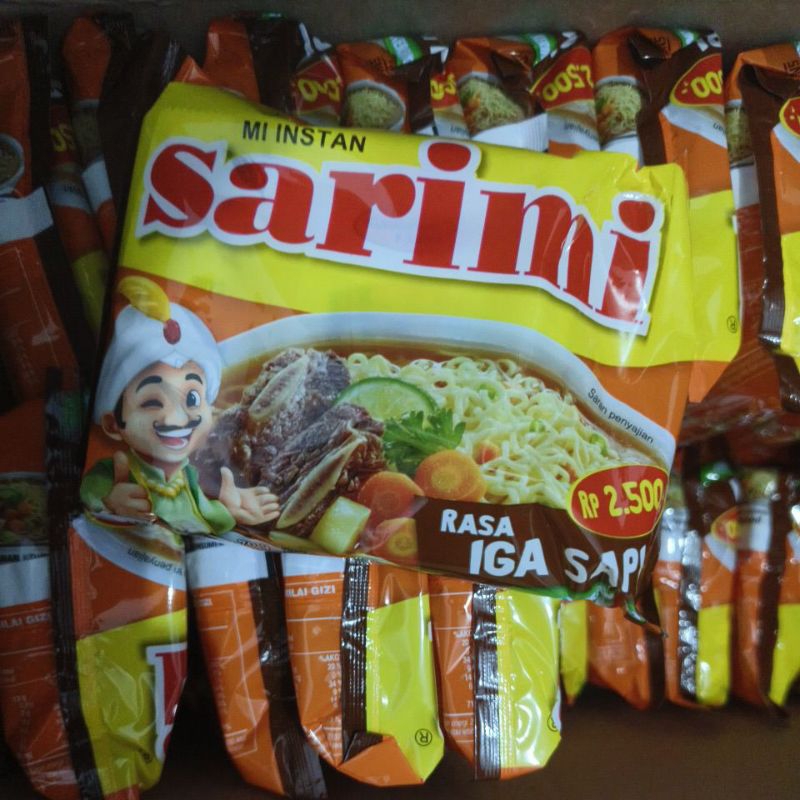 Jual (5 pcs) PROMO!!! SARIMI Rasa Iga Sapi / Rasa Ayam @70g | Shopee ...