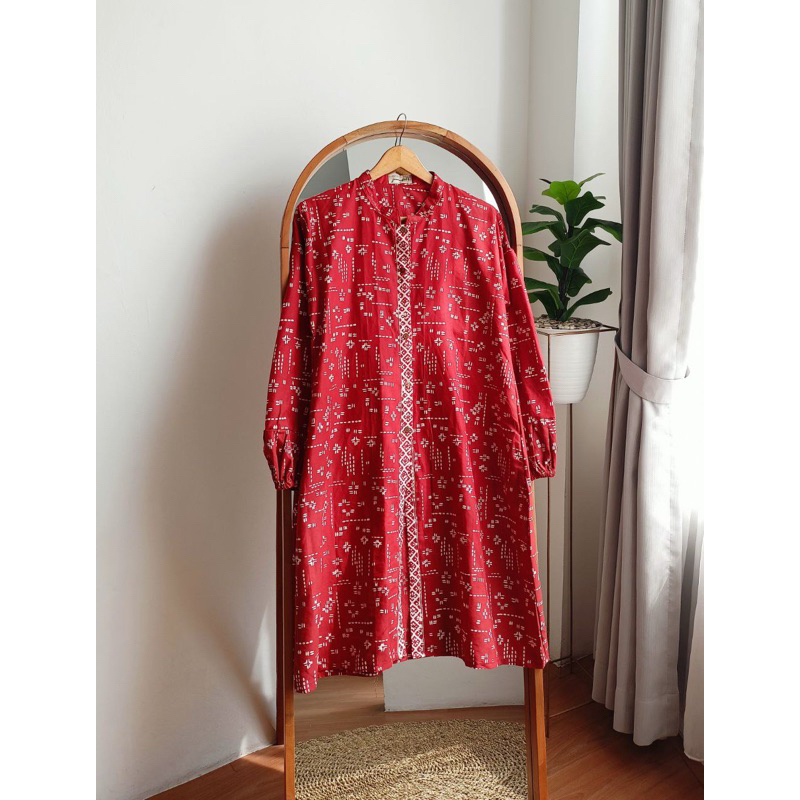 Jual Tunik Ayla Batik Cap Shopee Indonesia