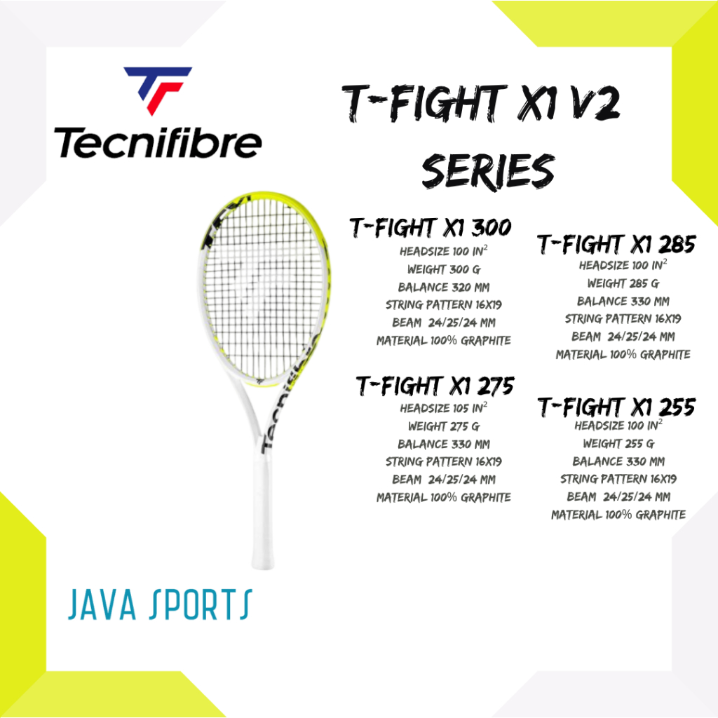 Raquete de Tênis Tecnifibre Tf X1 255 V2 | Atmósfera Sport