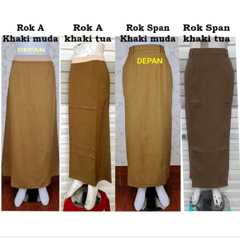 Jual Rok Kerja Panjang-Rok span pemda tua dan muda-Rok A pemda tua dan ...