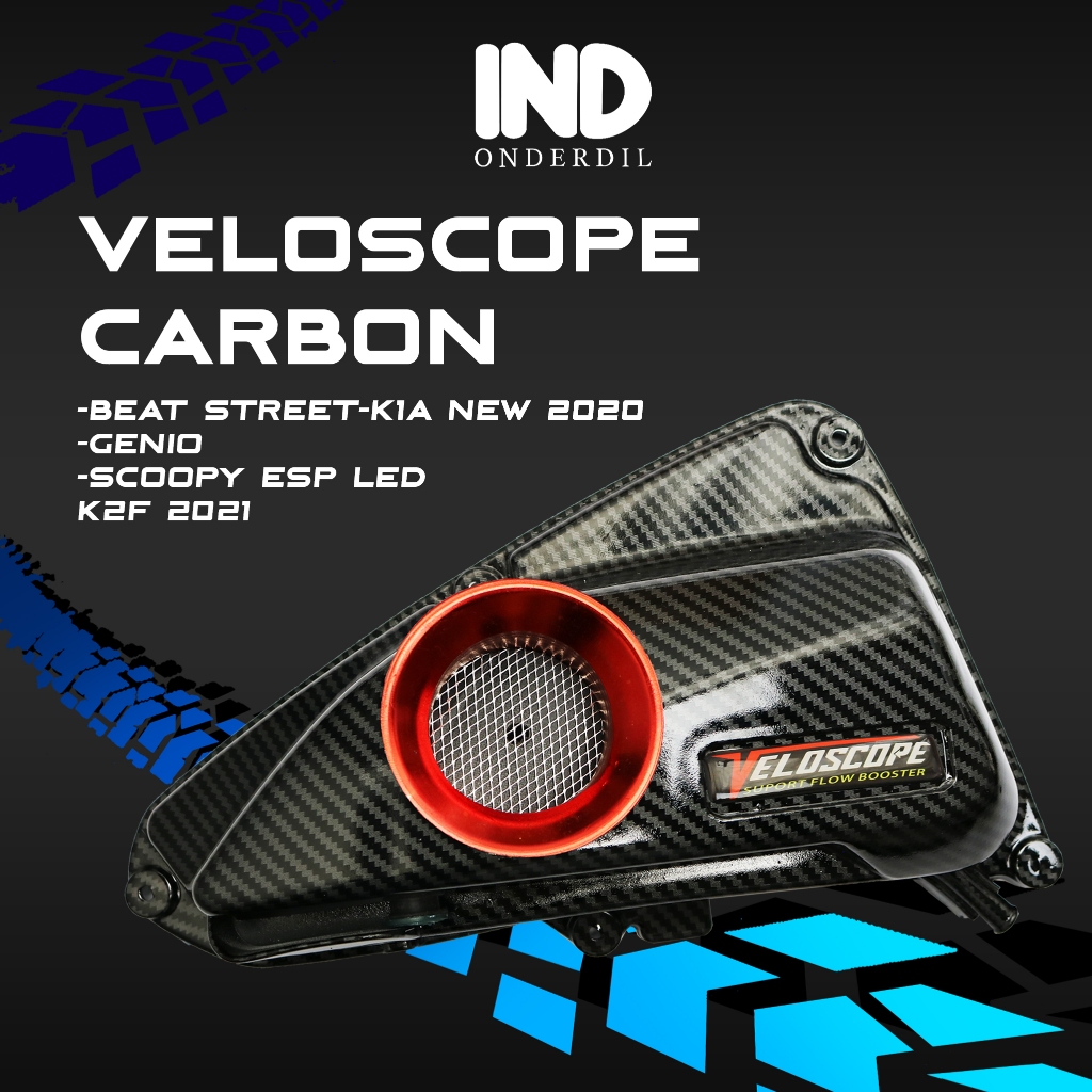 Jual Tutup Box Filter Veloscope Carbon Beat Street K1A New 2020 Deluxe ...