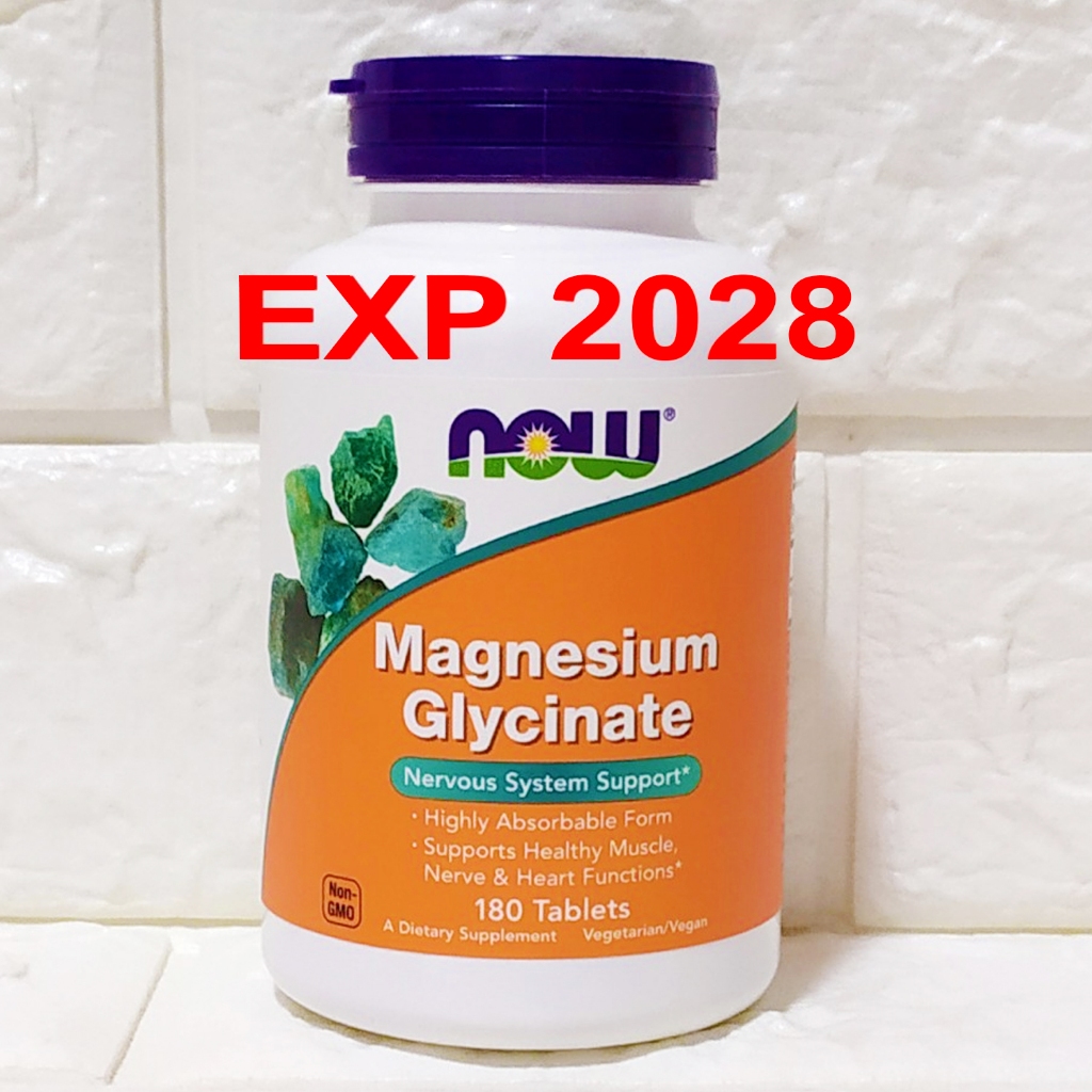 Jual Now Foods Magnesium Glycinate isi 180 Tablets Now Food Magnesium ...
