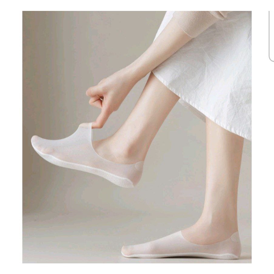 Jual ultra thin liner socks / Cotton Mesh Invisible Socks Anti Slip ...