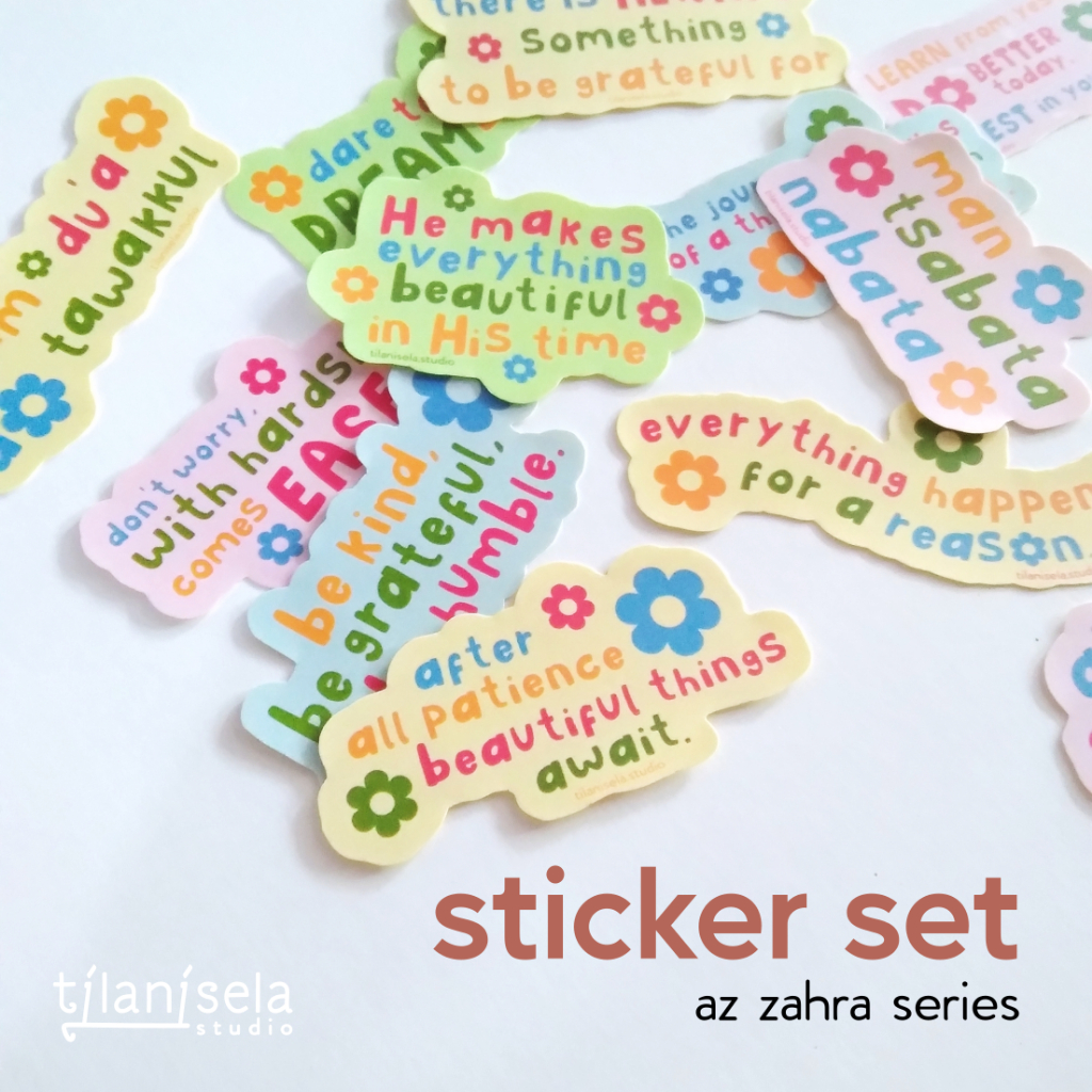 Jual sticker set islamic quote | islamic sticker die cut | Shopee Indonesia