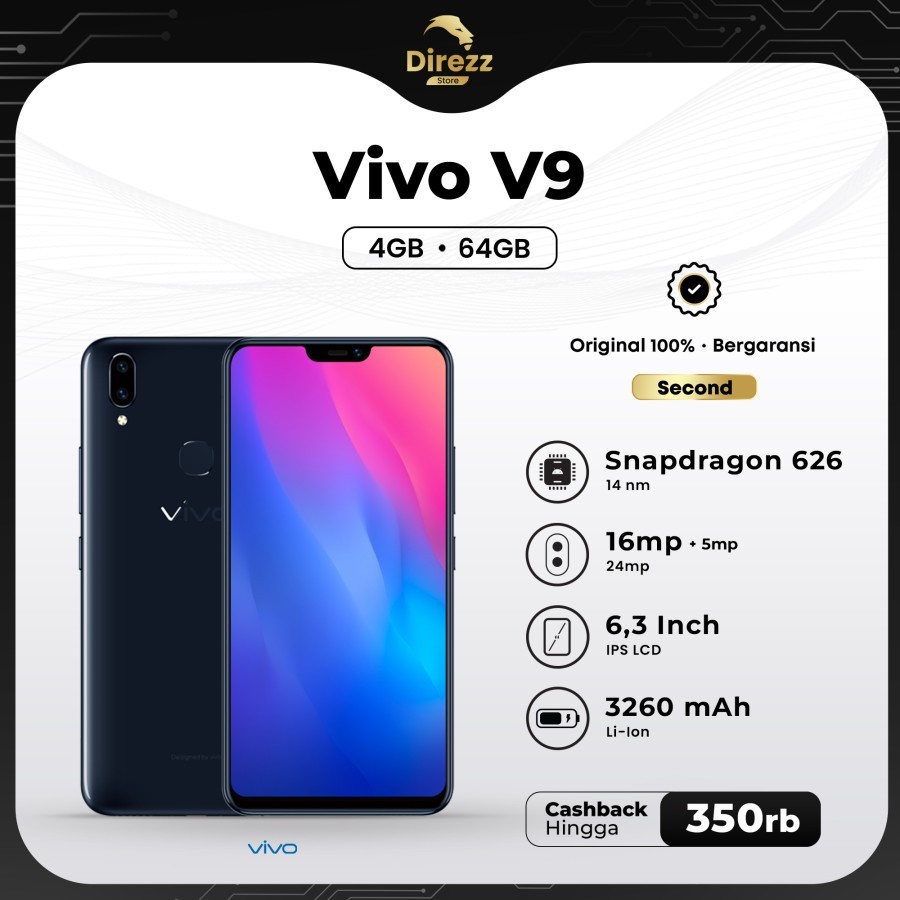 Jual Vivo v9 4 64gb second | Shopee Indonesia