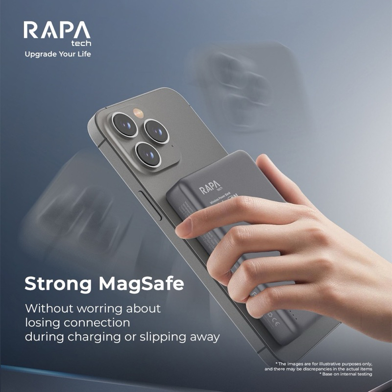 Jual RAPAtech PB3031 Origin ON Powerbank Magsafe Ultra Thin 5000mAh ...