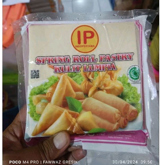 Jual Kulit Lumpia Terbaik IP Spring Roll Pastry Kecil UK 125mm x 125mm