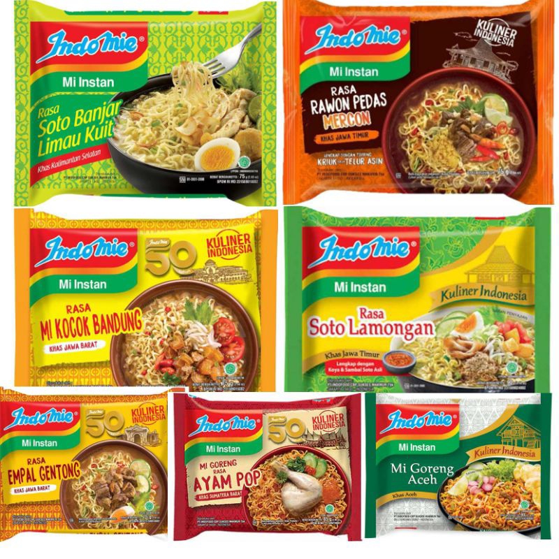 Jual Indomie Mi Rasa Khas Kuliner Nusantara Mie Kocok Empal Gentong