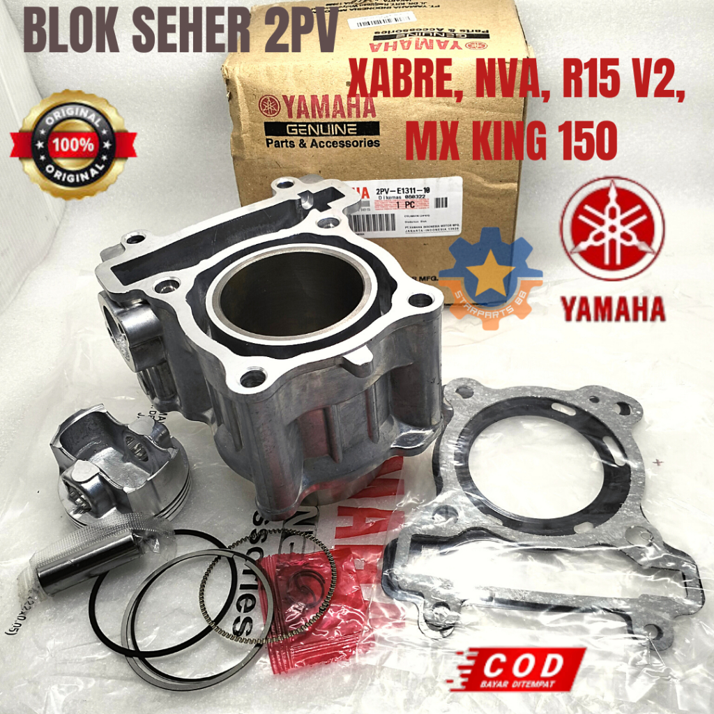 Jual BLOK SEHER SET 2PV YAMAHA MX KING 150 XABRE NVA R15 V2 KUALITAS ...
