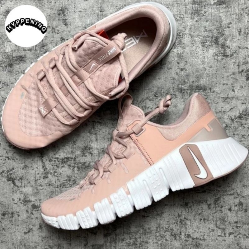 Jual Nike Free Metcon 5 Wmns Pink Oxford Taupe Dv3950 600 Shopee