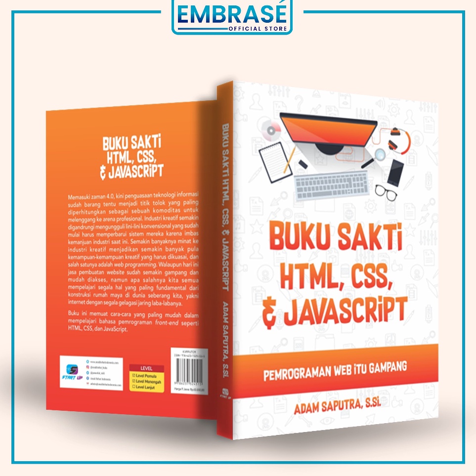 Jual Buku Buku Sakti Html Css Javascript Embrase ART T1R1 | Shopee ...