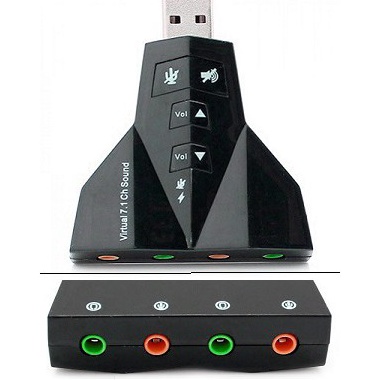 Jual usb sound card 71 double virtual soundcard 71 channel | Shopee ...